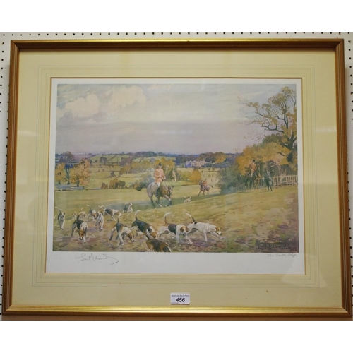 456 - By and After Lionel Edwards The South Staffs, signed in pencil to margin, framed