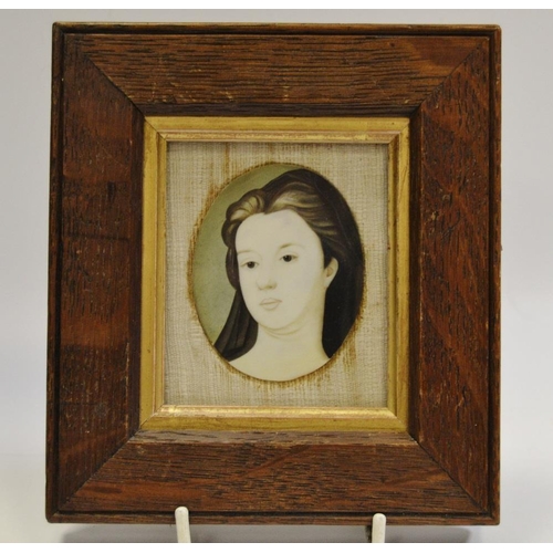 90A - English School, 19th century, a portrait of a young lady.