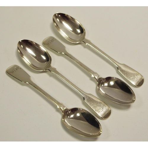 305 - A set of four Victorian silver spoons dated 1860 195g gross