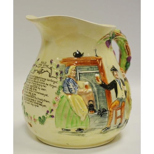 31 - A Crown Devon Auld Lang Syne musical jug