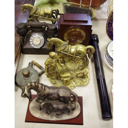 407 - A Bakelite electrical mantel clock made by the telephone manufacturing company limited; a retro dial... 