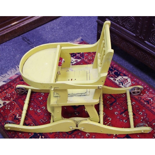 453 - A Victorian metamorphic high chair