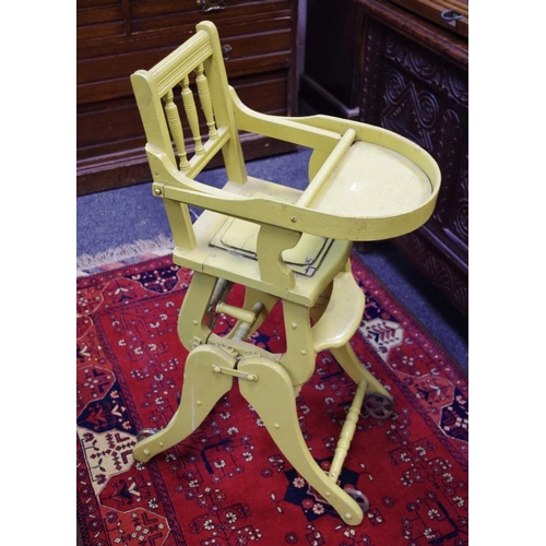 453 - A Victorian metamorphic high chair