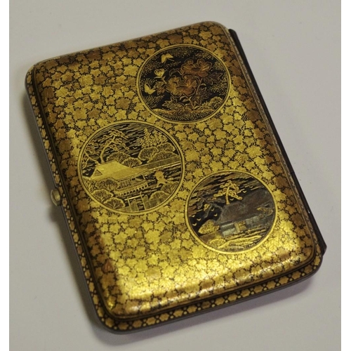 18 - A Japanese overlaid cigarette case