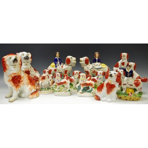 20A - Staffordshire flatbacks and Staffordshire dogs