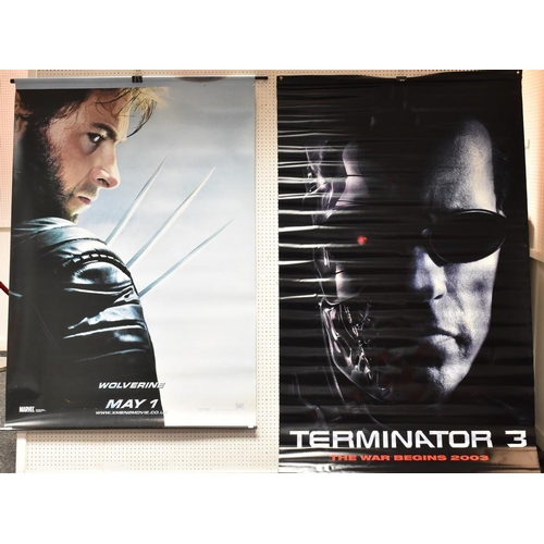 3006 - Cinema lobby posters, X-men 2, double sided, Wolverine one side Professor X to verso 175cm x 120cm; ... 