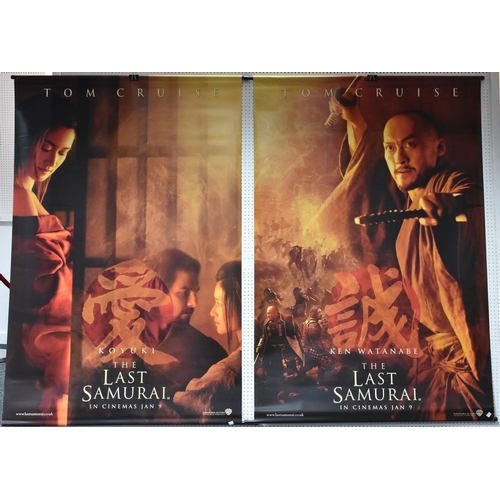 3010 - Cinema lobby posters, Minority Report, 272cm x 151cm; The Last Samurai x 2, 184cm x 122cm; Master an... 