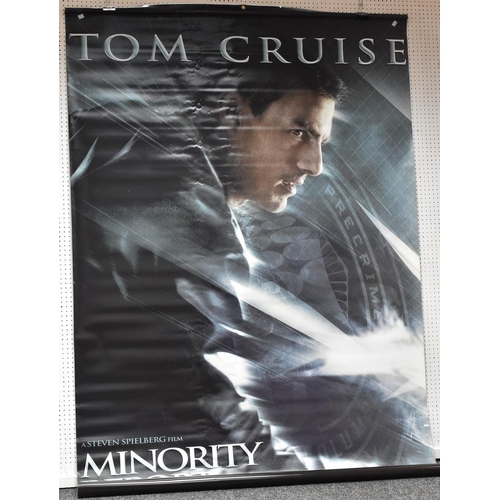 3010 - Cinema lobby posters, Minority Report, 272cm x 151cm; The Last Samurai x 2, 184cm x 122cm; Master an... 