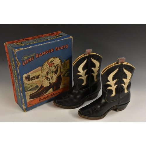 3144 - A pair of Edicott-Johnson Official Lone Ranger Boots, boxed  with paperwork