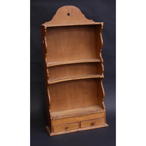 1514 - A 19th century pine Country House spoon rack