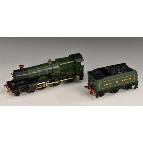 3195 - O gauge - an early to mid 20th century electric 3-rail 4-6-0 Morning Star locomotive and  six wheel ... 