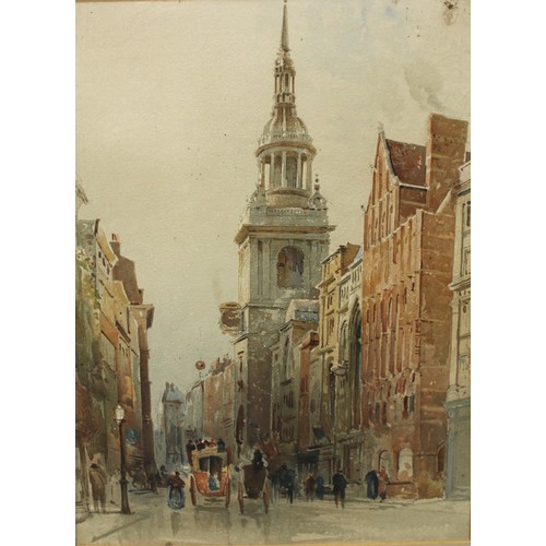 118 - C J Lauder, after, A Pair, The Mansion House and Picadilly Circus, lithographs, approx. 24cm x 33cm,... 