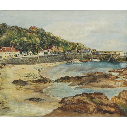 177 - L Clarence, Penzance Cornwall, coastal scene, signed, watercolor; other coastal scenes (3)