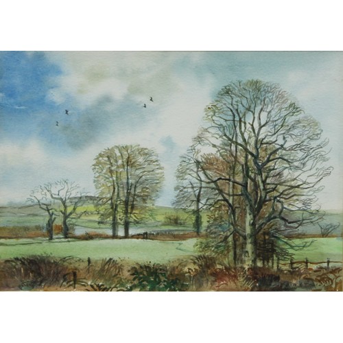 188 - Christopher D Watkins, Wiltshire, signed watercolour, c.1996, 16cm x 23cm