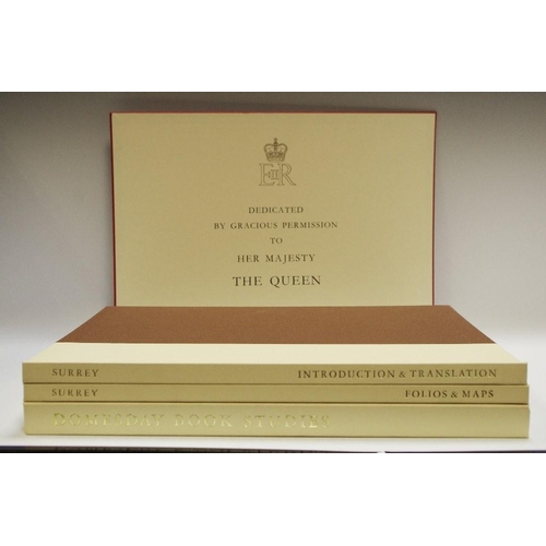 183 - A substantial limited edition Domesday series the cover marked 'This county edition of The Great Dom... 