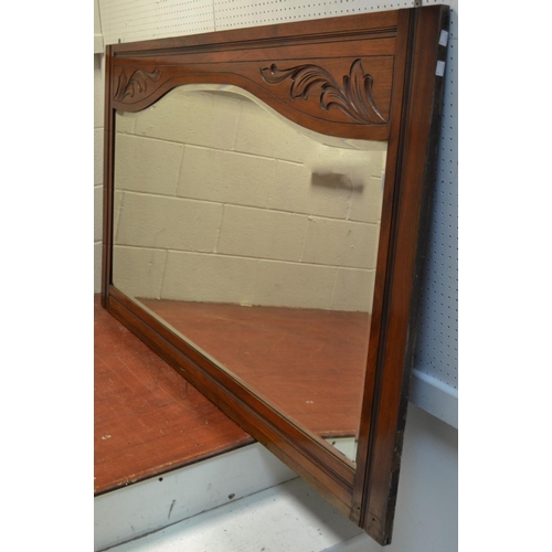 526 - A Large mahogany framed mirror