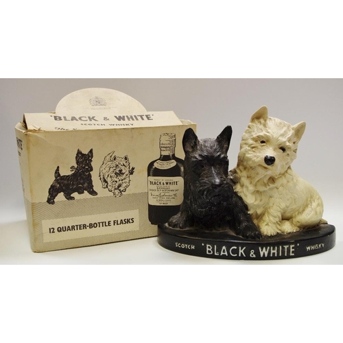 72 - Advertising - a  Buchanan's  Black & White Whisky stand, as two terriers, boxed