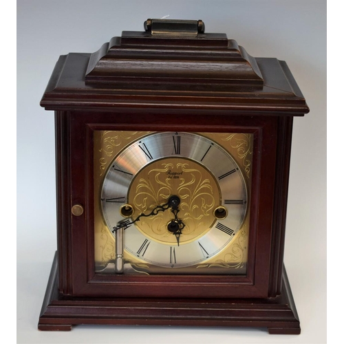 55 - A 20th century Rapport mantel clock, carrying handle