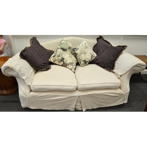 347 - A Duresta two seater sofa, ached,deep back