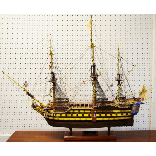 123 - A substantial scratch built model of HMS Victory