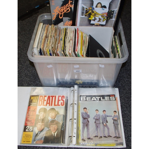 153 - Records - Beatles ephemera, 60's and 70's SKA and Reggae, demo records, LP's, etc. (1 box)