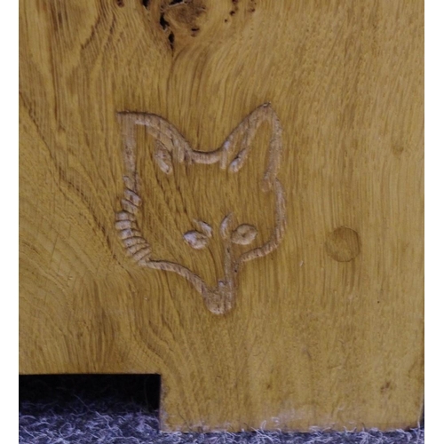 285 - A Fox Country Furniture pollarded oak entertainment centre stand, rectangular top, two door cupboard... 