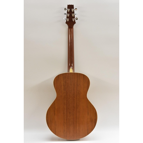 3001 - An Aria Six String Acoustic Guitar, Model No. AW 410, having a fine spruce soundboard, matching rose... 