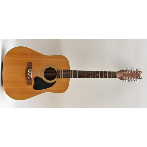 3010 - A Marina Acoustic twelve string Dreadnought Guitar, spruce soundboard, mahogany sides and back.