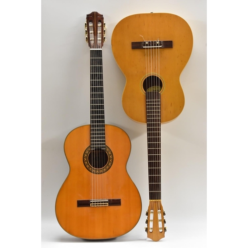 3015 - An Ibanez Classical Acoustic Guitar, fine spruce soundboard, c.1980's, with case; and a Marlin MC315... 