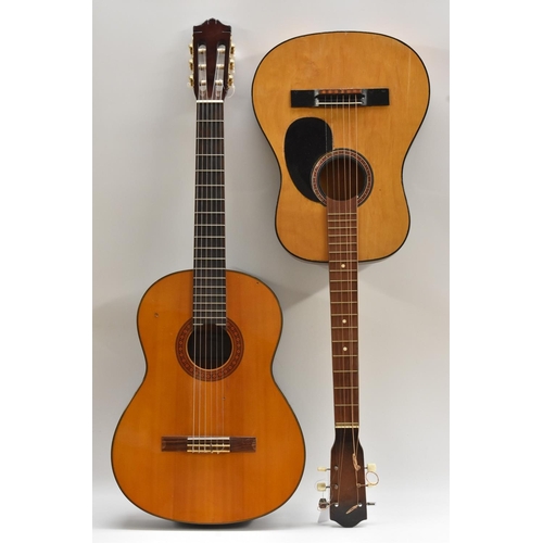 3017 - A Yamaha C-70 model Classical Acoustic Guitar; and another guitar (2)