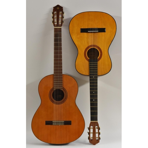 3022 - A Yamaha G50A six string acoustic guitar; another acoustic guitar by Hi Spot (2)