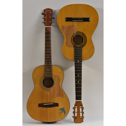 3029 - A Squier acoustic guitar by Fender, model no. MA-1, with case; another, acoustic guitar (2)