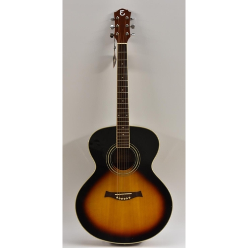 3031 - An Enigma Guitars Inc. six string Acoustic Guitar, model no. JBS-404, sunburst finish.