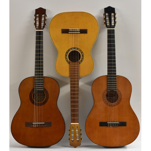 3036 - A Boosey and Hawkes, of London, acoustic guitar, the 'Angelica' model, no. 2851; another two acousti... 