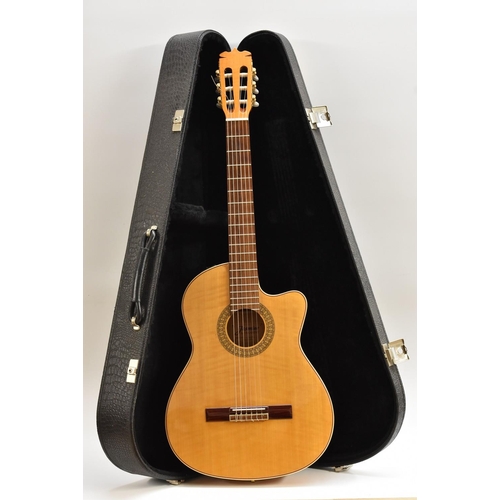 3058 - A Takamine TC48MC 'Jasmine' electro-acoustic guitar, length of soundboard 48.5cm, total length of gu... 