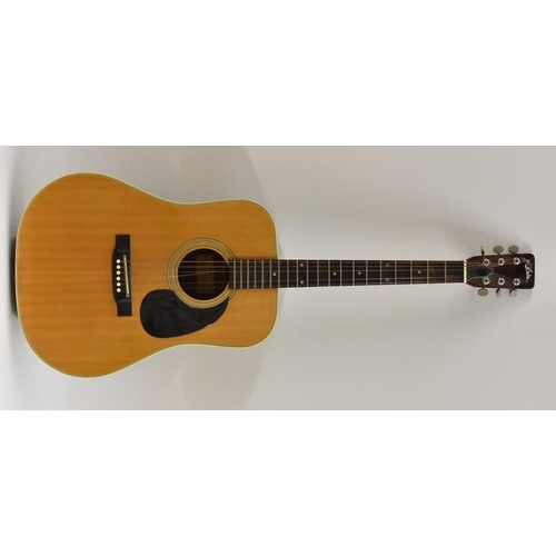 3062 - An Aria A9600 model, acoustic guitar. length of soundboard 50.5cm, total length 102.5cm.