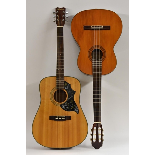 3077 - A Hohner Professional HW-700-S model acoustic guitar, length of soundboard 51cm, total length of gui... 