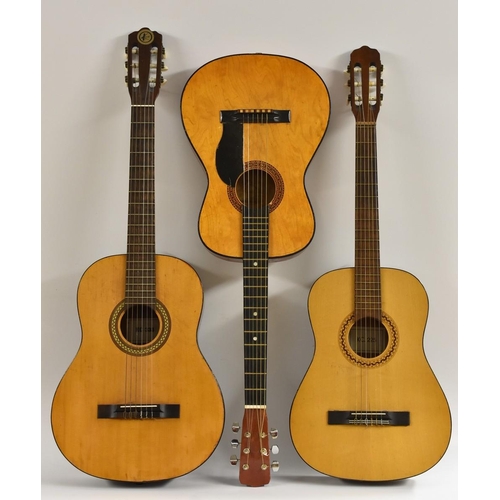 3095 - A Kay, KC 333 model, acoustic guitar; a Kay KC 225 model acoustic guitar; and a Hi-Spot acoustic gui... 