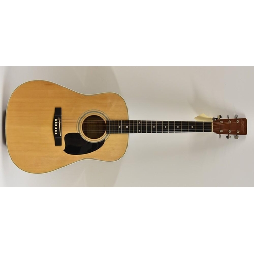 3098 - A Tanglewood TW-400N Dreadnaught acoustic guitar, two-piece spruce soundboard in natural finish, mah... 