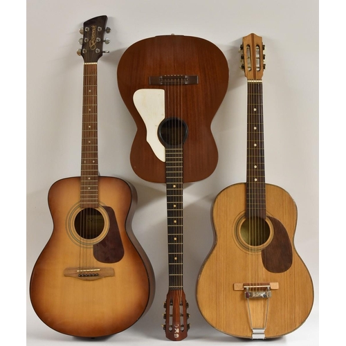 3106 - A Brunswick BF200SB model acoustic guitar, length of soundboard 49.5cm, total length of guitar 103cm... 