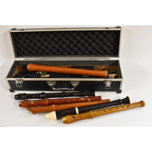 3114 - Woodwind instruments - An assortment of recorders.