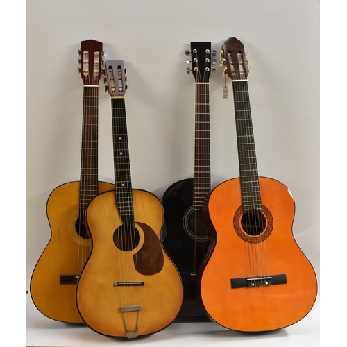 3116 - A Star Sound classical acoustic guitar; and another three entry level acoustic guitars (4)