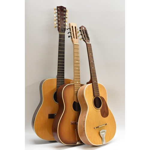 3117 - A Rose Morris, Constanta Classic model, classical acoustic guitar; and another four entry level acou... 