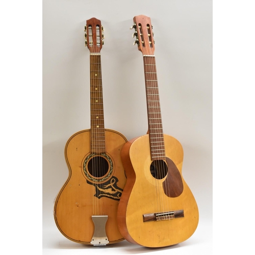 3117 - A Rose Morris, Constanta Classic model, classical acoustic guitar; and another four entry level acou... 