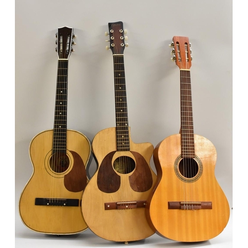 3121 - A Hondo H124 BHM model acoustic guitar; and another five entry level acoustic guitars (6)