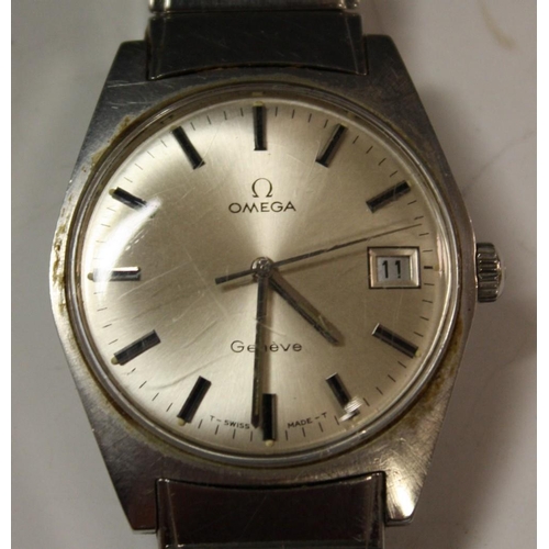 5230 - A vintage Omega Geneve day/date wristwatch