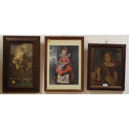 153 - Chatsworth 2010 - The Attic Sale - a 19th century portrait, of a young Scottish child, coloured prin... 