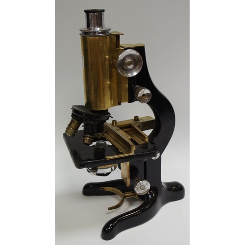 69 - A Watson & Sons Limited ''service'' military microscope, June 1940, brass mounts