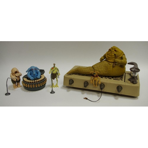 78 - Star Wars Return of the Jedi - A Kenner Jabba the Hutt Action playset including Jabba, Salacious Cru... 