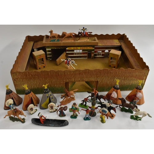 3105 - Toys and Juvenalia - Timpo Toys ''Swoppits'' figures including Cavalry, Cowboys and Indians; others ... 